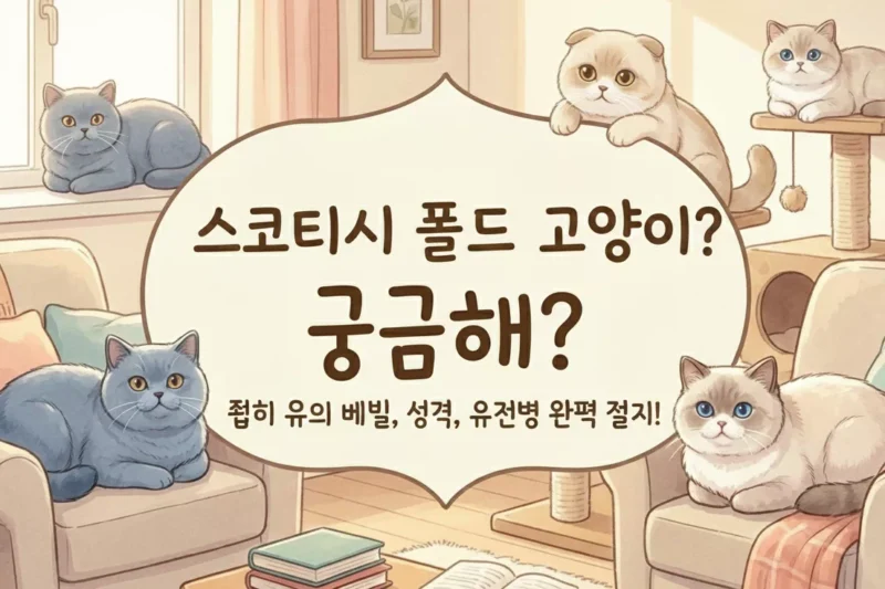 스코티시 폴드 고양이 10문 10답: 매력과 주의사항 완벽 분석