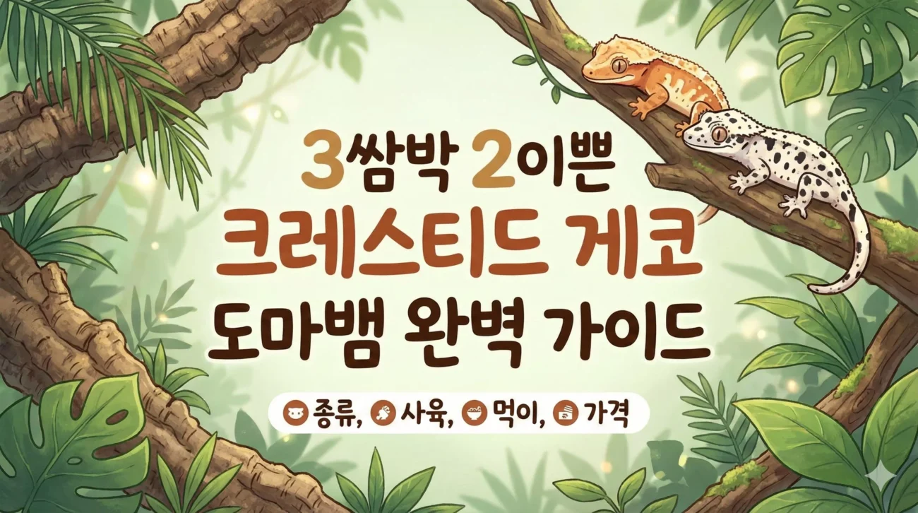 크레스티드 게코 완벽 가이드