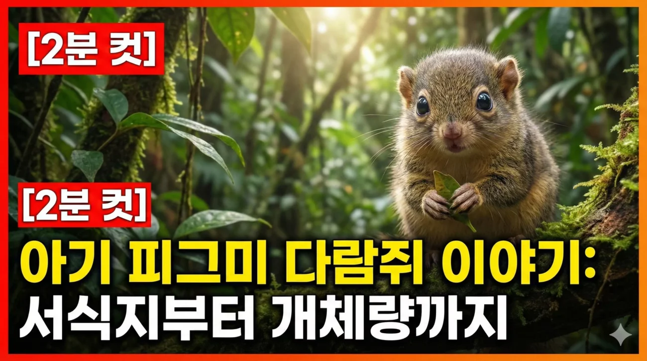 2분컷 아기 피그미 다람쥐