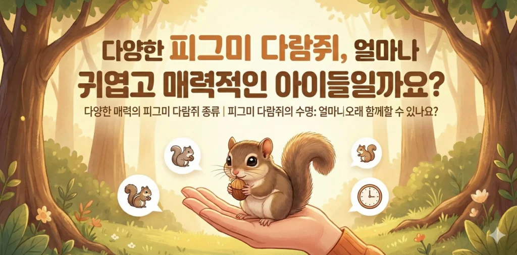 사랑스러운 피그미 다람쥐