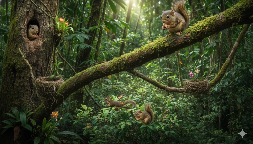 남아메리카 피그미 다람쥐 서식지