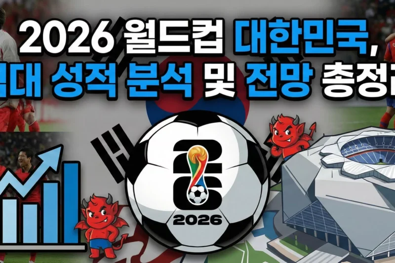 2026 월드컵 대한민국, 역대 성적 분석 및 전망 총정리