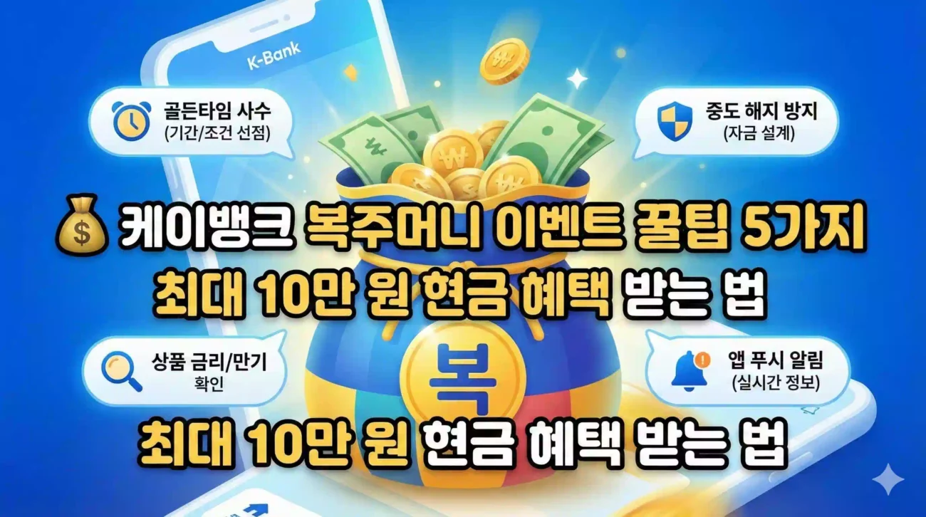 케이뱅크 복주머니 이벤트
