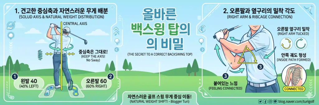 골프 스윙 무게 중심 이동